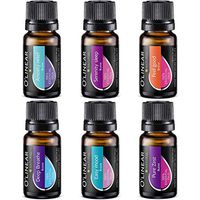 Top 6 Blends Essential Oils Set - Aromatherapy Diffuser Blends Oils for Sleep, Mood, Breathe, Muscle Relief, Temptation, Feel Good, Anxiety Relief