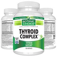Botanic Choice Thyroid Complex - Non GMO Thyro Supplement For Sluggish Body, Weight Management, Energy and Hormone Gland Health