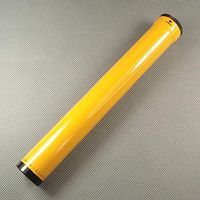 Yellow Aluminium Alloy Single Cigar Tube Single Cigar Humidor