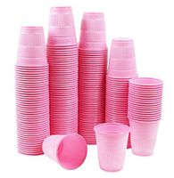 5 Ounce Disposable Plastic Cups - 200 Count (Pink)