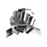 Metallic Pull Bows for Gift-Wrapping, 2-Piece (Medium, Silver)