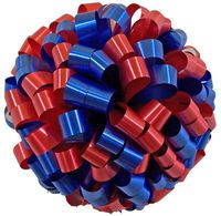 Red and Royal Blue Car Bows