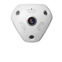 TOLLAR VISION 5.0MP 360 Degree Panoramic CCTV WiFi Security IP Network FishEye Camera (Support SD/TF Card max 128G)