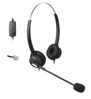 Comdio CH203VA5 Corded Headset Headphones Ear Phone + Volume Mute Control for Nortel Networks Nt Nothern Telecom Meridian PBX Norstar M7208 M7310 M7324 T7208 T7316 Nec Avaya Lucent Voip Ip Telephone