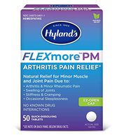 Arthritis Pain Relief, Hyland's FLEXmore PM for Back, Neck, Joint, and Muscle Pain Relief, 50 Quick-Dissolving Tablets