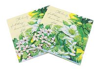 40 Count Paper Napkins, Designed Ethnic Flowers Prints Cocktail Napkins, Serviettes Napkins for Weeding, Dinner and Party, Paper Luncheon Napkins 2-Ply, 13x13 Inch (Ethnic Collection, Flower 02)