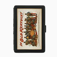 Perfection In Style Black Color Metal Cigarette Case D-106 in Old Kentucky The Original Pickaninny Band