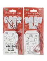 Colouring in Christmas Gift Tags
