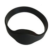 RFID Bracelet,Wristband 125khz,Waterproof RFID tag (Pack of 5) (Black)