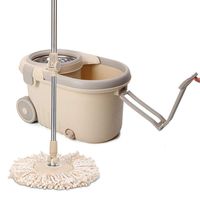 Rotating Mop And Bucket Set Microfiber Mop Wheel On Wood Floor Household Mop Cleaning Rotary Mop System Hotel/Restaurant/Office Mop
