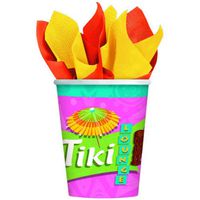 Amscan Tiki Lounge 9oz Paper Cups (8ct)
