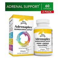 Terry Naturally Adrenaplex (2 Pack) - 60 Capsules - Maximum Adrenal Support Supplement, Promotes Daily Energy, Mental Focus & Physical Endurance - Non-GMO, Gluten-Free - 60 Total Servings