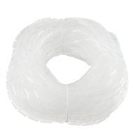 uxcell 8mm Flexible Spiral Tube Cable Wire Wrap Computer Manage Cord Transparent 12M Length