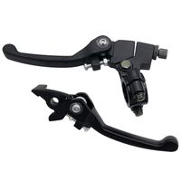 CNCMOTOK Black Folding Aluminum Clutch Brake Lever for 22mm 7/8 inch Handlebar 110cc 125cc 140cc TTR 125cc SSR Xmotos Apollo 125 Pit Dirt Bike Motorcycle