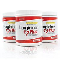 #1 L-Arginine Plus® Official Formula - Raspberry Flavor 3-Pack, Better Blood Pressure, Cholesterol, Energy, Muscle Development & More - #1 L-arginine Supplement - 3 Bottles of Popular Raspberry Flavor