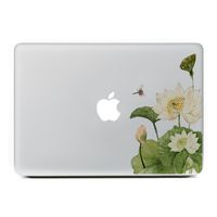 GTNINE MacBook Stickers Decals Laptop Decorative Skins Removable Vinyl Sticker for MacBook 13 inch Pro/Air/Retina (Dragonfly Lotus)
