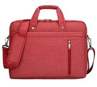 AOMAG Luxury Waterproof Nylon Durable Laptop Computer Messenger Bag Case with Convex Buffer Pad (Red, 12-13.3")