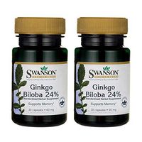 Swanson Ginkgo Biloba Extract 60 Milligrams 30 Capsules (2 Pack)