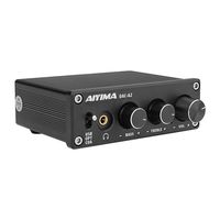 AIYIMA DC5V HiFi 2.0 Digital Audio Decoder USB DAC Headphone Amplifier 24Bit 96KHz Input USB/Coaxial/Optical Output RCA Amp(Black-DAC)