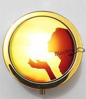 BlackKey Sunshine 3-Compartment Decorative Pocket Gift Box Case Organizer for Pill, Color 2 -1975