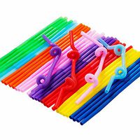 ACTLATI 200PCS Multicolor Double Elbow Drinking Straw for Bar Coffee House Restaurant Cocktail Decor Celebration Party Supplies