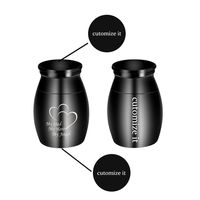 Dleaty Personalized Small Keepsake Urns for Human Ashes Mini Cremation Urns for Ashes Stainless Steel Memorial Ashes Holder-My Dad My Hero My Angel