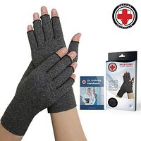 Doctor Developed Compression Arthritis Gloves - Doctor Written Handbook Included: Relieve Arthritis Symptoms, Raynauds Disease & Carpal Tunnel (L)
