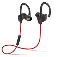 Bluetooth Headphones,XPLUS Bluetooth Earphones with Mic Bass Noise Cancelling, New Trent Bluetooth Sport HD Stereo Headset In-ear Earbuds Earphones with Flexible Ear Hooks (RED) (M5R)