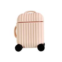 XYanXXX Cute Suitcase Soft Silicone Dustproof Protective Case Cover for Apple Airpods Pink