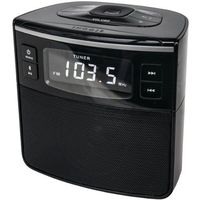 Sylvania SCR1986BT Bluetooth Clock Radio with USB Charging and Dual Alarm