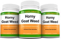 3 Bottles Horny Goat Weed 1000mg Per Serving 270 Total Capsules KRK Supplements