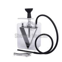 HOOKHA Shisha Acrylic Single Tube Hookah Narghile A Great Choice for Smoking Outdoor Home Beaches