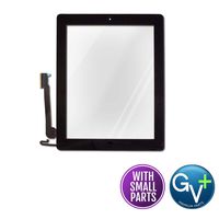 Group Vertical Replacement Touch Screen Digitizer Compatible with Apple iPad 4 (Black) Includes Home Button (A1458, A1459, A1460)