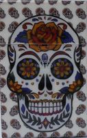 Eclipse CANDY SKULL Cigarette case. Holds 100s size. Holds 1 pack of Cigarettes. Flip to open.