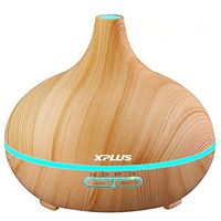 Essential Oil Diffuser,XPLUS Aroma Diffuser Aromatherapy Ultrasonic Cool Mist Humidifier with Color LED Lights Changing for Baby Office Home Bedroom Living Room Study Yoga Spa (Wood25)