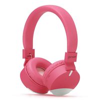 gorsun Wireless Kids Headphones with Microphone, Children's Wireless Bluetooth Headphones, Foldable Bluetooth Stereo Over-Ear Kids headsets-Pink
