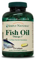 Simply Natural Fish Oil Omega III, 120 softgels