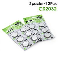 YCDC CR2032 KCR2032 5004LC ECR2032 3V Button Coin Cell Calculator Battery X12