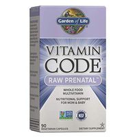 Garden of Life Vitamin Code Raw Prenatal Multivitamin, Whole Food Prenatal Vitamins with Iron, Folate not Folic Acid, Best Vegetarian Gluten Free Prenatals for Women, 90 Capsules *Packaging May Vary*