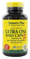 NaturesPlus Ultra One Iron Free - 90 Easy to Swallow Capsules - High Potency Once Daily Multivitamin & Mineral Supplement - Natural Energy - Vegetarian, Gluten-Free - 90 Servings