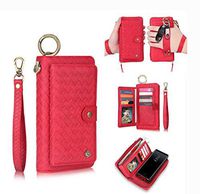 Women Wristlet Wallet Bag,6.4 Inch Samsung Note9 Handbag Wallet Wristlet Case Multi Functional Wallet Phone Case All In One Design 14 Card Holder Zipper Pocket Magnetic Detachable Slim Cover
