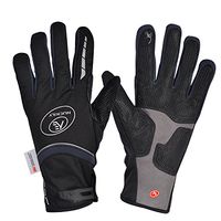 IDS Home Unisex Cycling Gloves Winter Full Finger Warm Thickened Windproof Gloves for Outdoor Sports, Grey/L