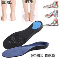 1 Pair Foot Care Tool Ortic Flat Feet Foot High Arch Heel Support Shoe Inserts Insoles Pads UK - 47-50 Size