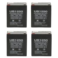 12V 5Ah Ion Block Rocker Uninterruptible Power Supply Audio Battery - 4 Pack
