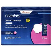 Walgreens Certainty Women's Overnight Underwear, Ultimate Absorbency Large (16) (2)