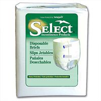 Principle Business Enterprises/Incontinence 2624 Select Disposable Brief, White, 15.8 oz. Medium Adult (Pack of 96)