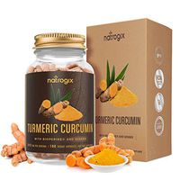Turmeric Curcumin with Bioperine & Ginger 2415mg/Serving 180 VCaps by NatrogixFree E-Book