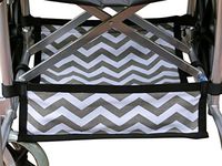 Foldable Wheelchair Under Seat Storage Bag, Wheelchair Underneath Carrier, Wheelchair Under Seat Basket, Wheelchair Bag, Wheelchair Accessories, Wheelchair Underneath Bag, Chevron Cotton Canvas