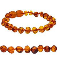 Amberalia Bracelet, GIA Certificated for All Ages - Boost Immune System - Helps in Pain Relief - Polish Cognac 7.09
