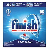FINISH 89729CT Powerball Dishwasher Tabs, Fresh Scent, Box of 85 (Case of 4 Boxes).